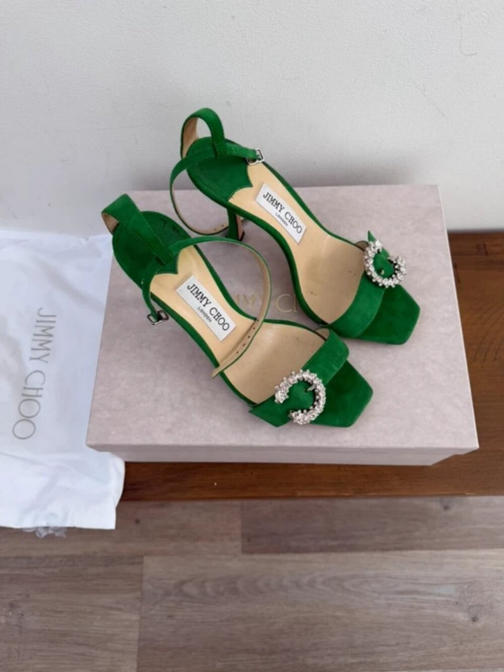 Authentic Jimmy Choo green heels